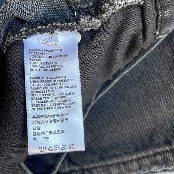 NWT BDGashed  Urban Outfitters RIh Extreme Baggy Jean - WBlack Denim - Picture 12 of 15